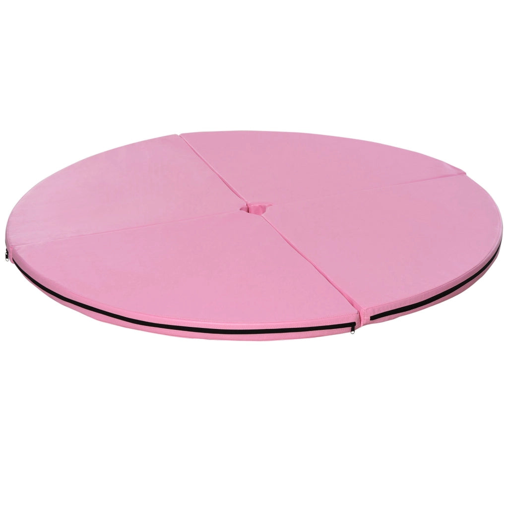 Tappetino da pole dance pieghevole ¨C zephmum ¨C rosa ?150cm spessore 5cm