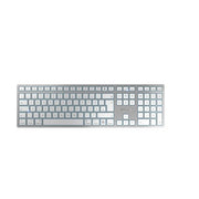 Cherry kw 9100 slim for mac tastiera universale usb + bluetooth qwertz tedesco argento - JK-9110DE-1
