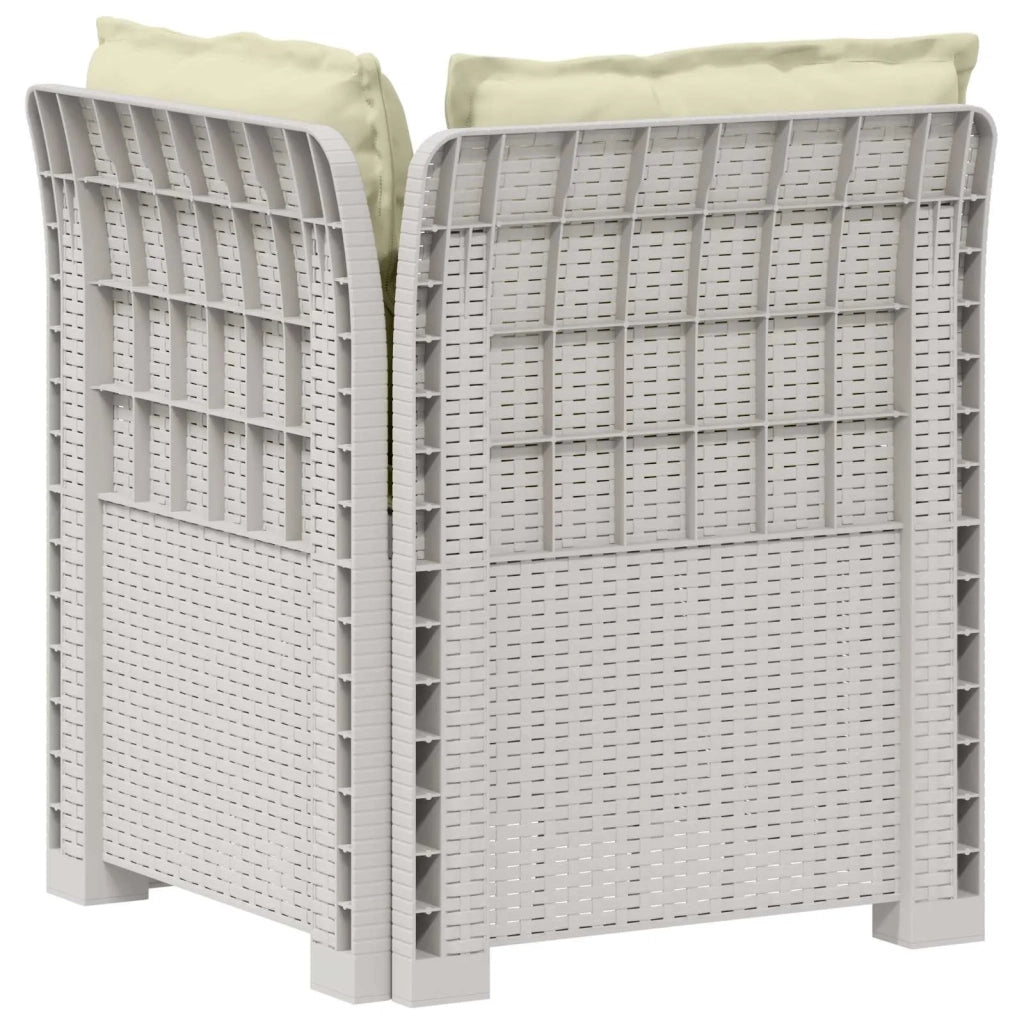 Divano da Giardino a 1 Posto con Cuscini Aspetto Rattan PP 8011840