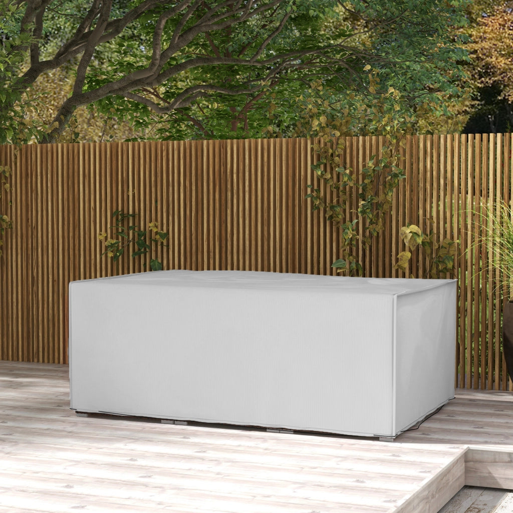 Copertura Giardino Invernale Impermeabile Anti-UV ¨C zephmum ¨C Grigio 600D Oxford 210x140x80 cm