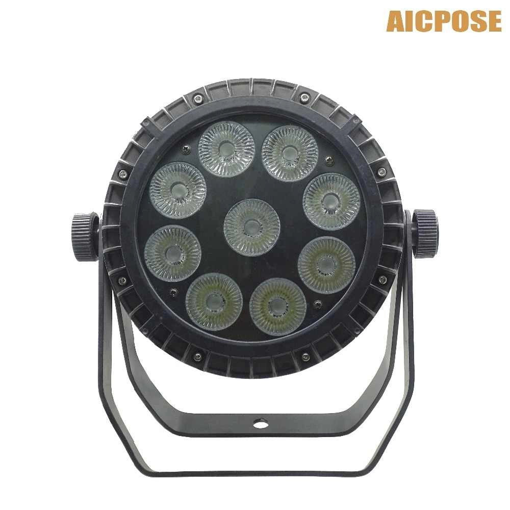Trade Shop - Ip 65 Waterproof Led Par 9x20 Rgbw 4in1 Full Color Resistenti All'acqua -
