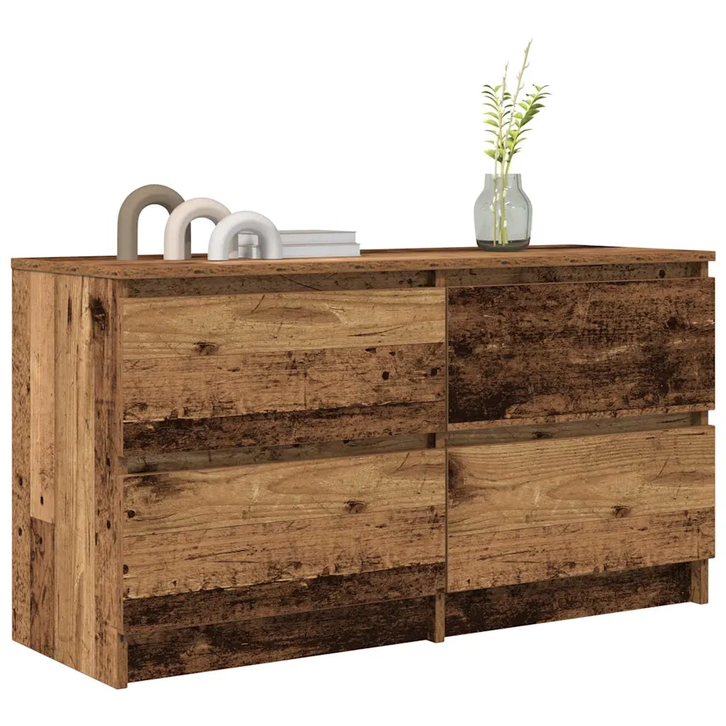 Mobile Porta TV Legno Antico 100x35x54 cm in Legno Multistrato