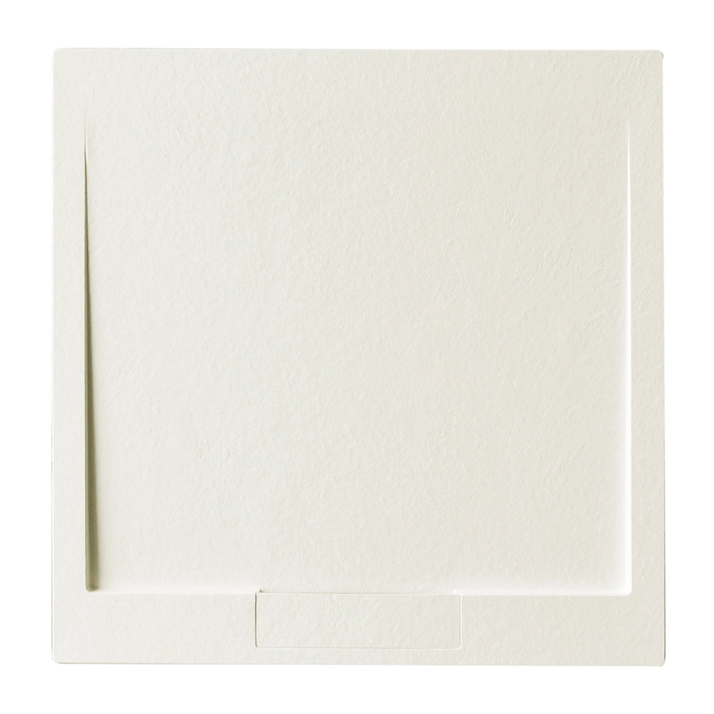 Piatto doccia quadrato 100x100 cm effetto pietra in marmoresina EUPHORIA beige ATENE