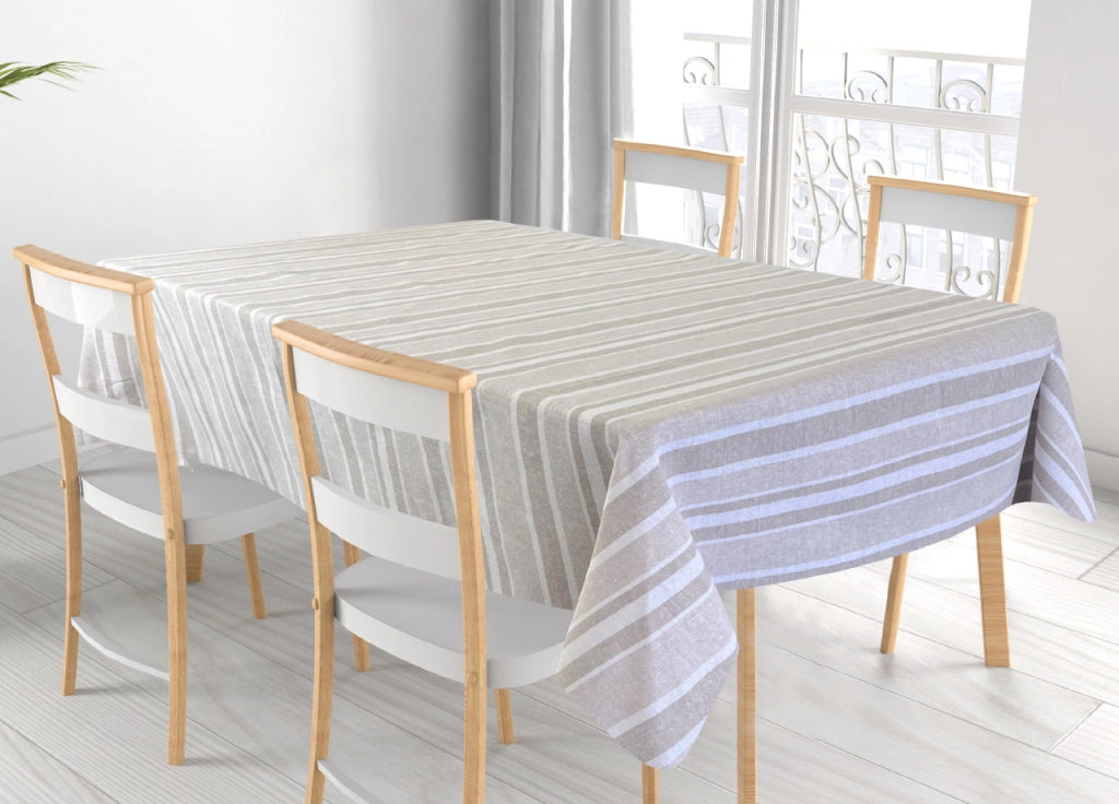 Tovaglia Per Salotto Cucina In Miros Misto Cotone Made In Italy Tela RP - 140x180 - Beige
