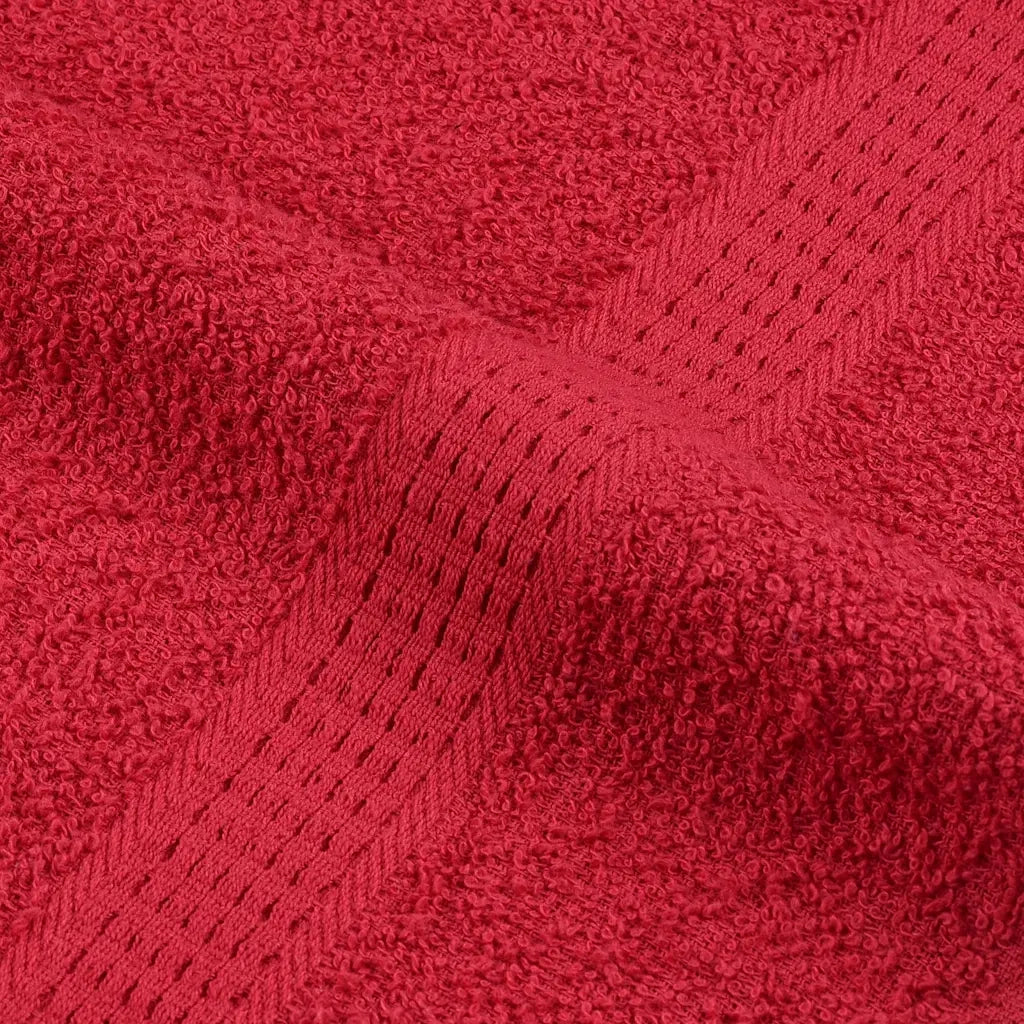 Asciugamani da doccia FROGN 10 pezzi Rosso 70x140 cm 360 g/m2