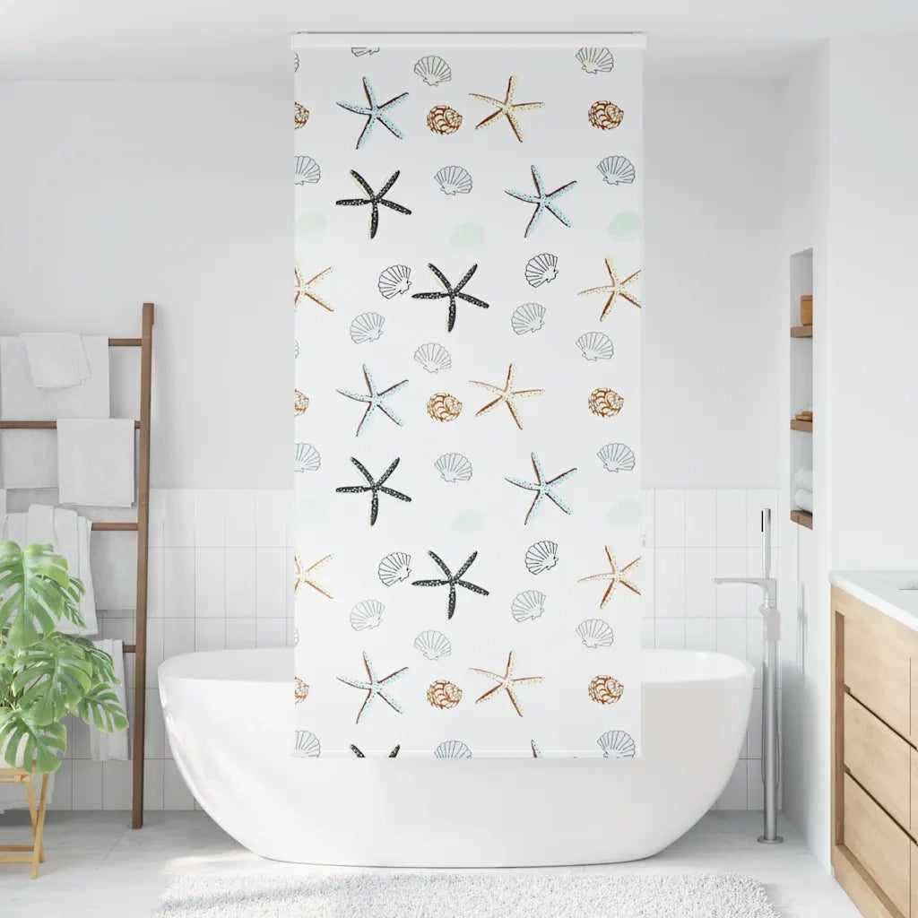 Tenda a rullo | Tenda avvolgibile Doccia Cassonetto 110x240 cm Larghezza Tessuto