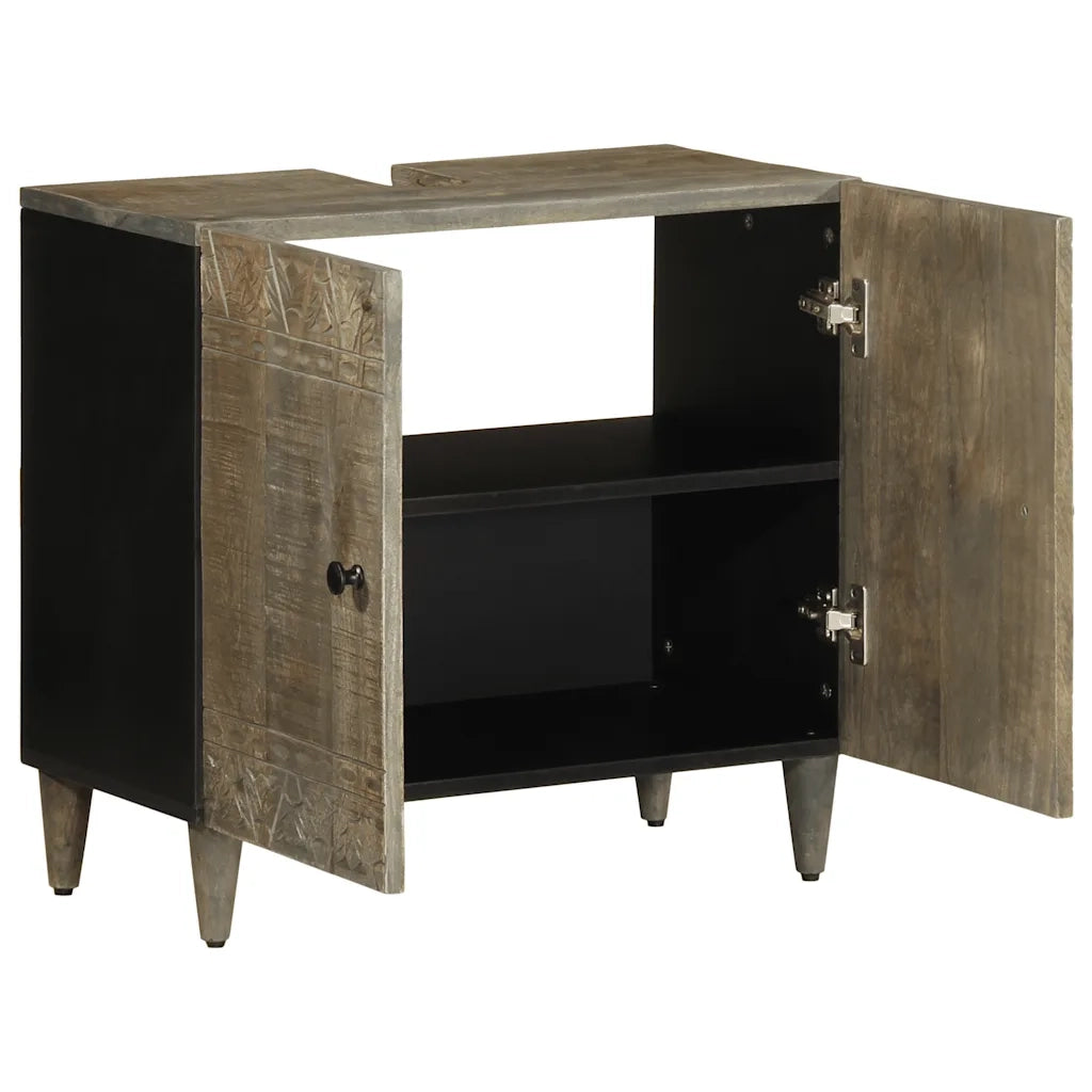 Mobile Lavabo da Bagno 62x33x58cm in Legno Massello di Mango 4017811