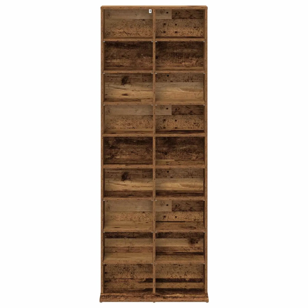 Mobile per CD Legno antico 65 x 23,5 x 175 cm 8012664