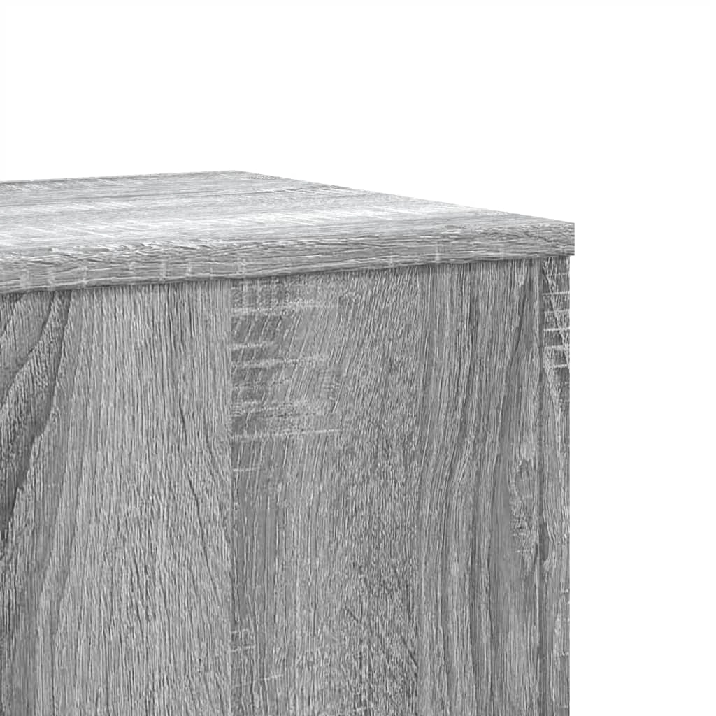 Portavasi Sonoma mobile portafiori 33 x 33 x 100 cm legno ingegnerizzato grigio 02_0045176