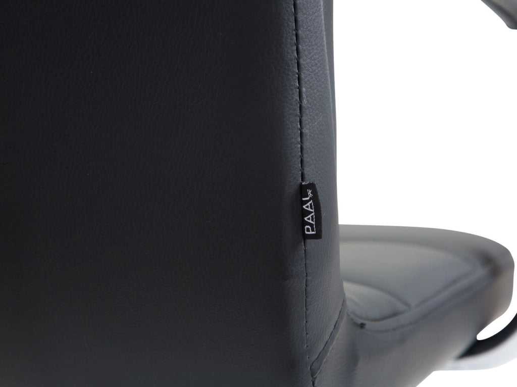 Sedia da ufficio Lucy V2 in similpelle nero