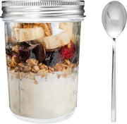 Jars di Overnight Oats - Tazza di Muesli - Jar di Mason - Overnight Oats - Pan di Avena - Da non mancare alla tua colazione!