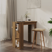 Tavolino da Bar con Ripiani Rovere Marrone 102x50x103,5 cm 812965