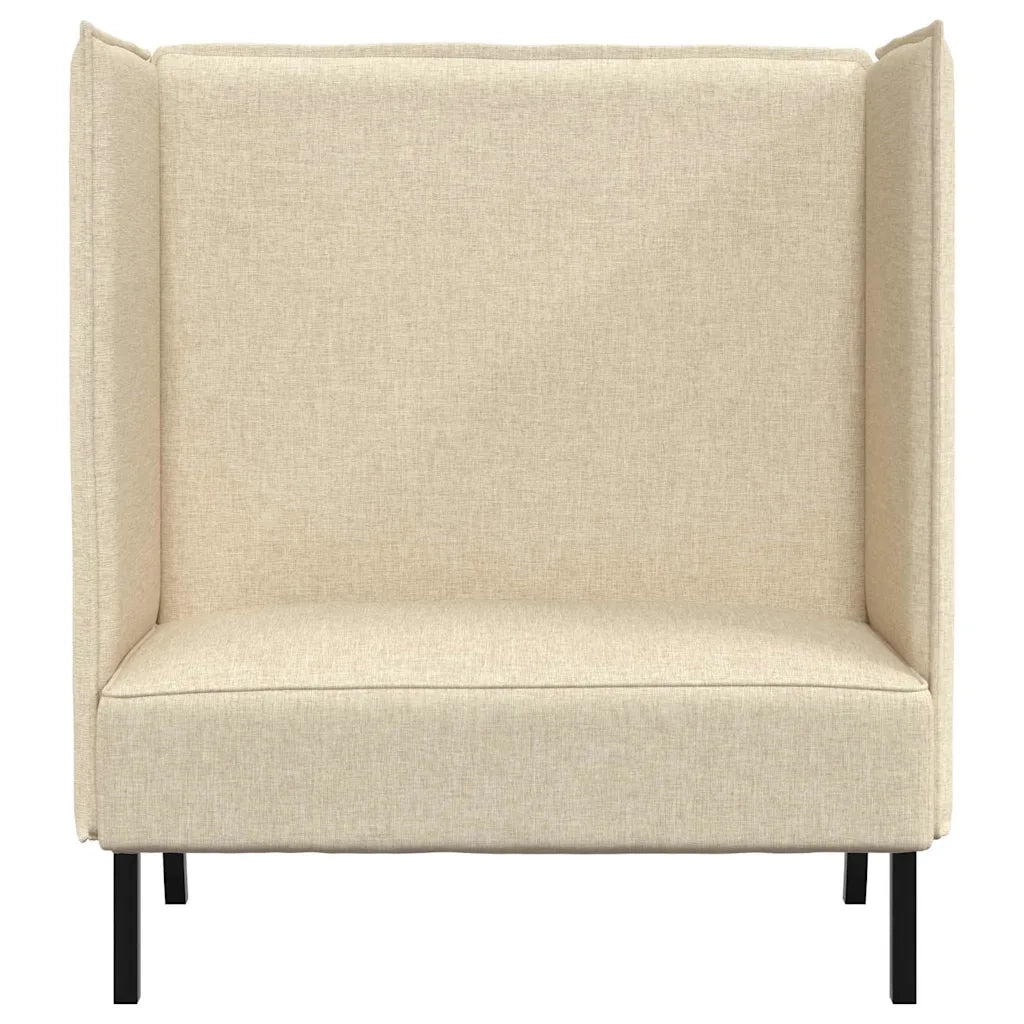 Divano alto 101cm Crema Tessuto