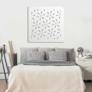 DAISY - Pannello in PVC traforato - Parasole Misura: 73x73 cm, Colore: bianco