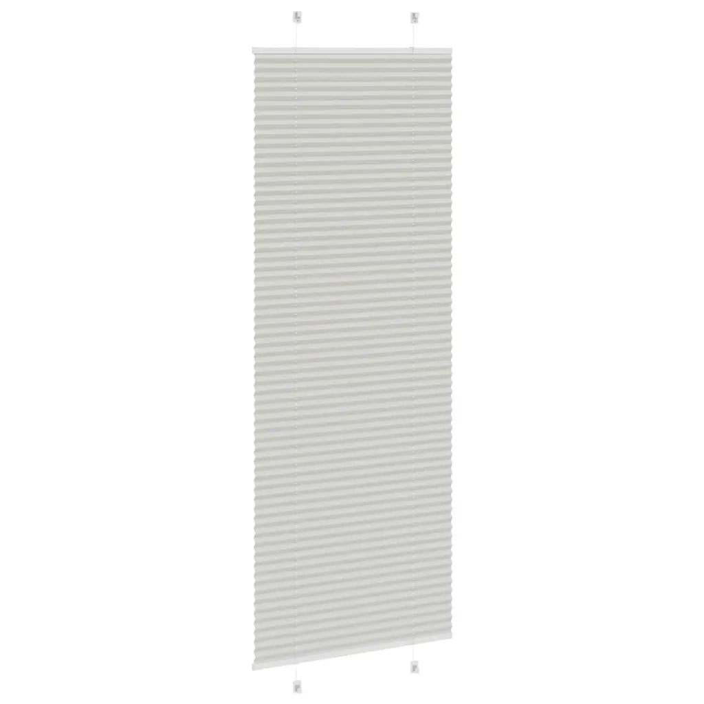 Tenda Plissettata Grigio Chiaro 75x200 cm Larghezza Tessuto 4015359