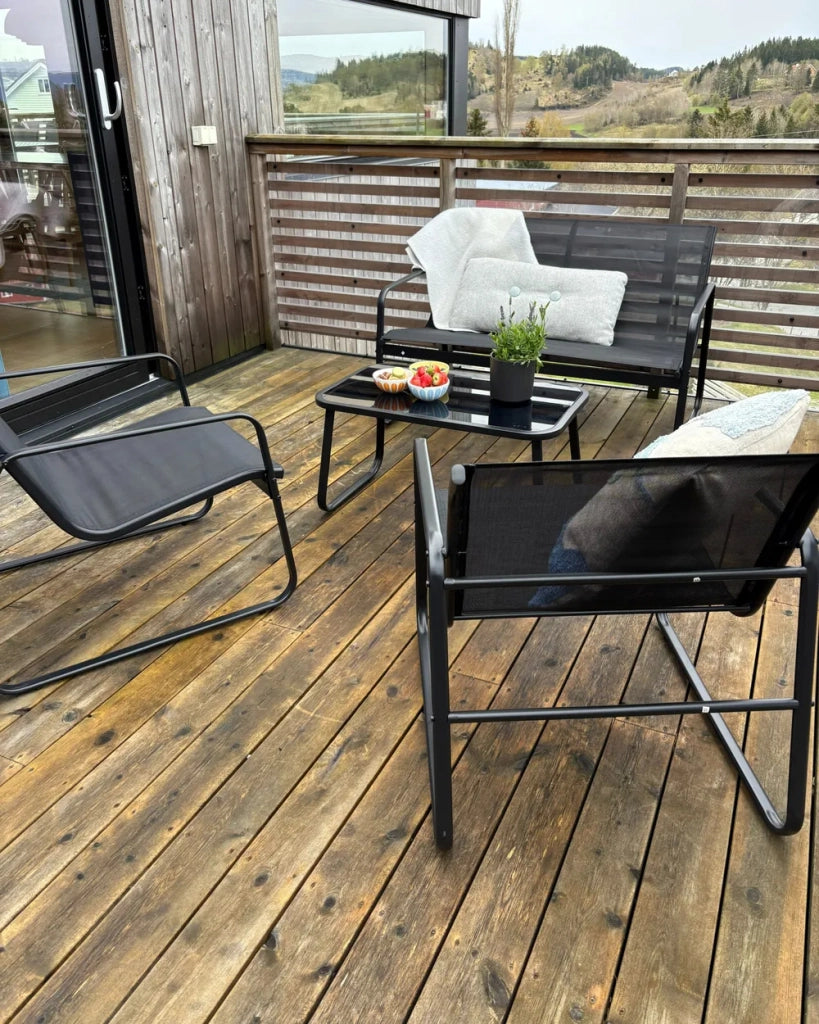 Set da giardino in alluminio gardenia antracite