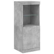Buffet credenza cassettiera armadio mobile contenitore organizer per cucina soggiorno salotto con luci LED 41 x 37 x 100 cm grigio 02_0029996