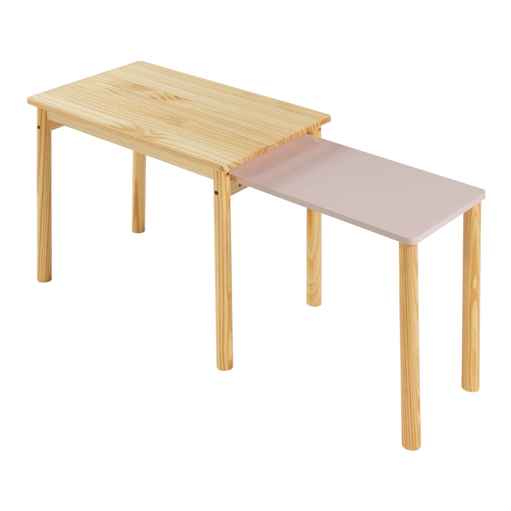 Scrivania/postazione di lavoro estensibile per bambini 60 x 38 x 51,5 cm Rosa 03_0009052