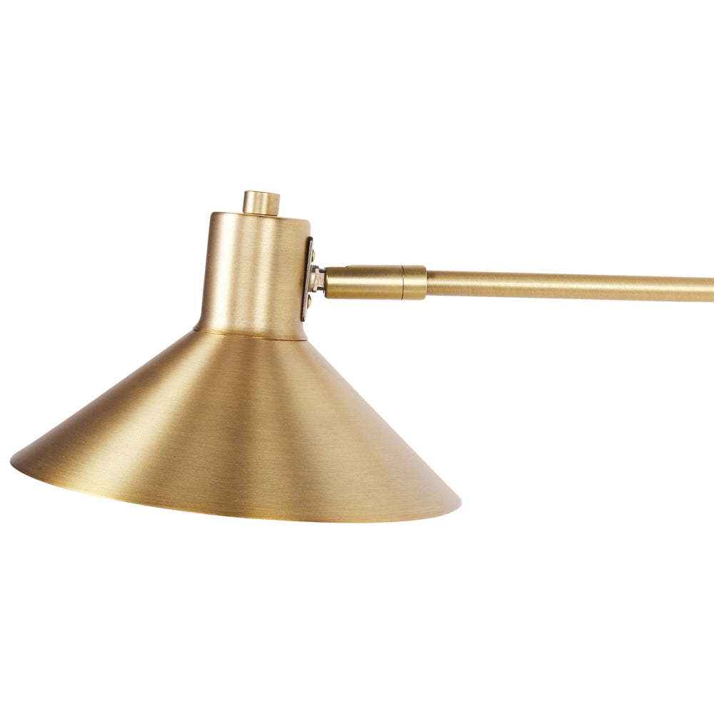 Lampada da parete in acciaio dorato a 2 luci con paralumi a tamburo regolabili con elementi dorati Soggiorno moderno industriale Camera da letto