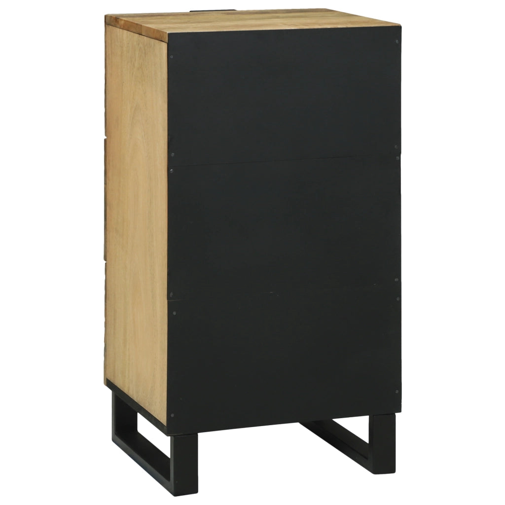 Sideboard 40x33.5x75 cm in Legno Massello di Mango e Legno Ingegnerizzato