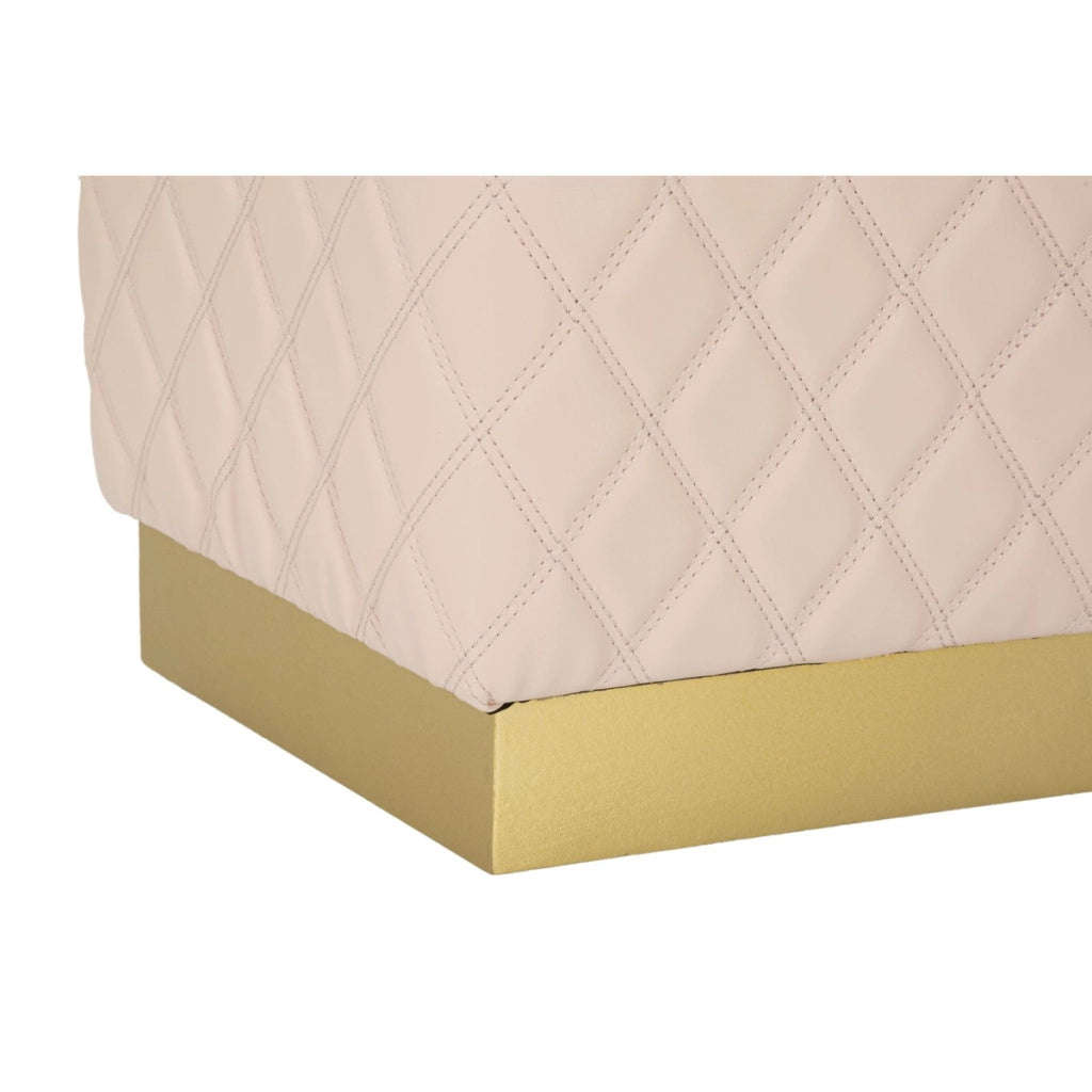 Pouf VKH353, Rosa, Legno, 38x38x38 cm