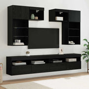 Unità per TV a Muro 6 pcs 100 x 30 x 40 cm Rovere artigianale