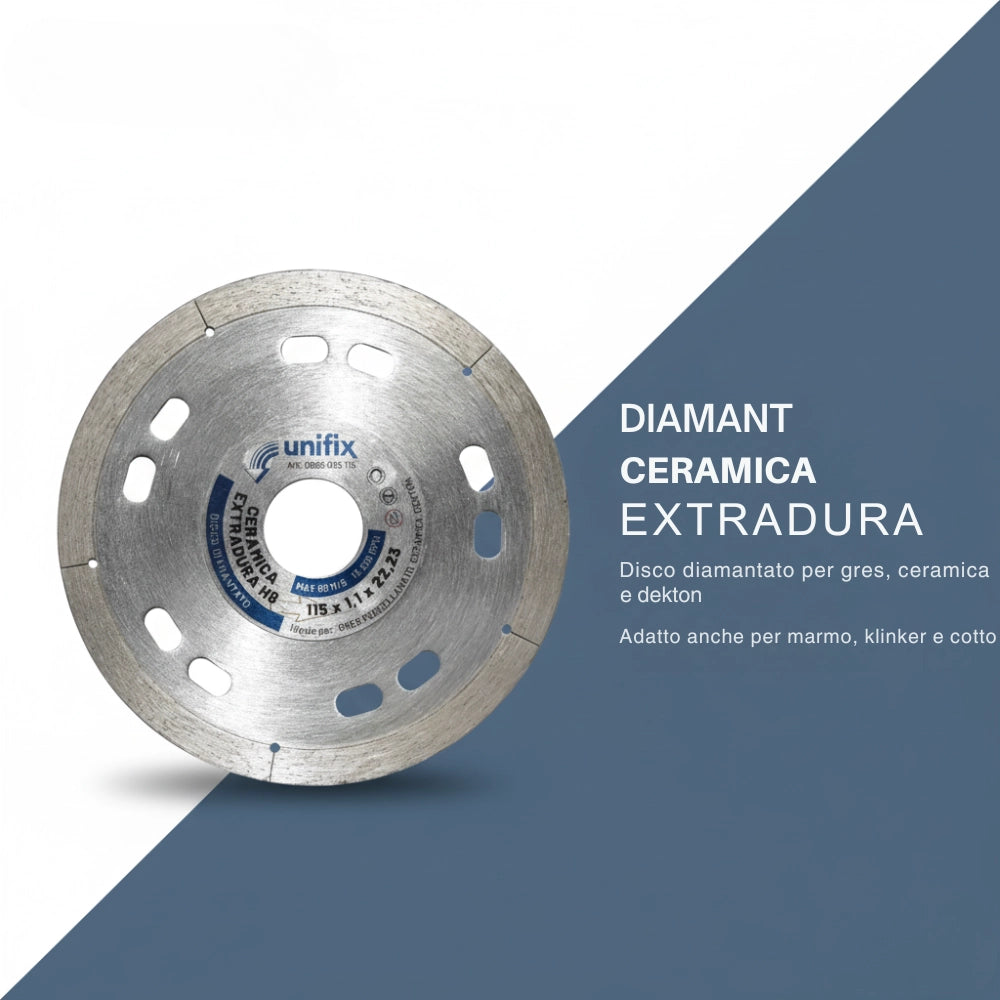 Diamant ceramica extradura per piastrelle in ceramica e gres Ø 115 x 22,2 x 1,1 mm