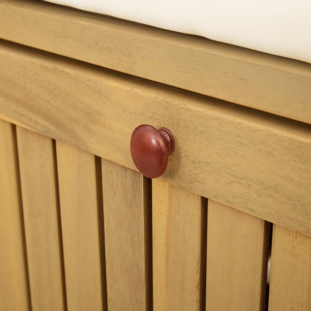 Panchina con contenitore con cuscino con porta 170 x 63 x 84 cm