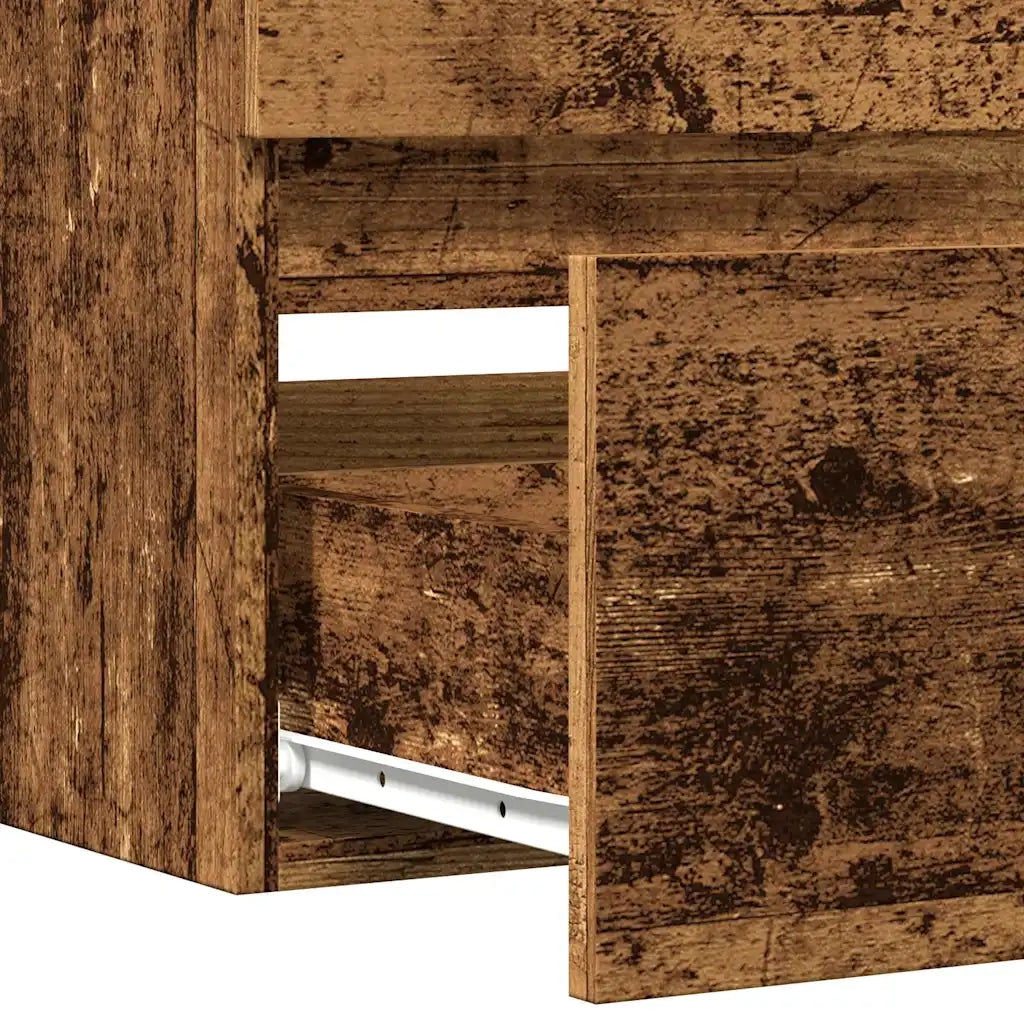Mobile Lavabo Legno Antico 100x38,5x45 cm in Legno Multistrato 856252