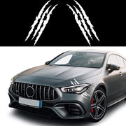 Decalcomanie premium per auto - 2 pezzi - Decalcomanie in vinile idrorepellente - Decorazioni per auto - Decalcomanie con artigli - Bianco - Decalcomanie estetiche