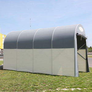 Motobox a Tunnel Copertura Box in PVC per Moto Scooter - 360x150xh160 cm/Verde Maddi