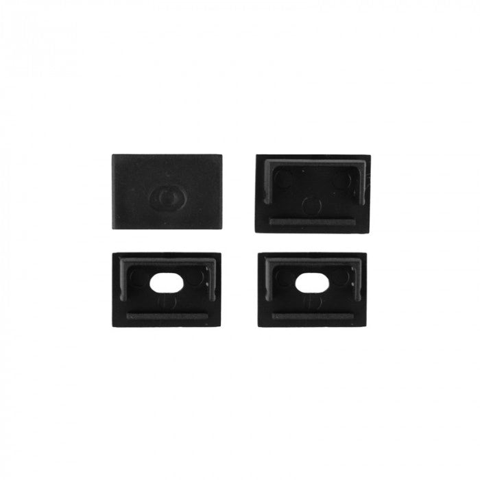 Profilo LED incasso GPS02 nero diffusore opale 2m Ecolight