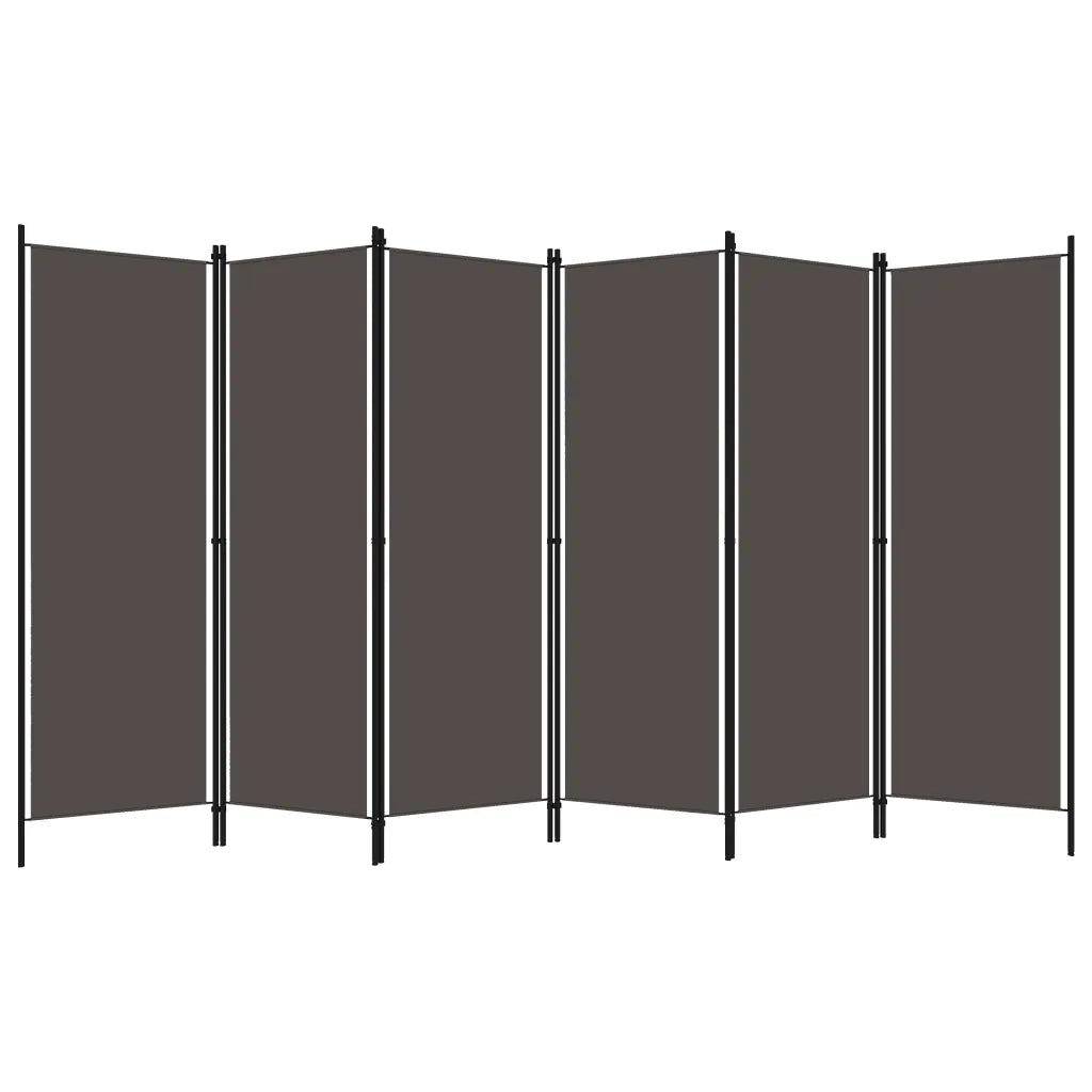 Paravento a 6 Pannelli Antracite 300x180 cm 320729