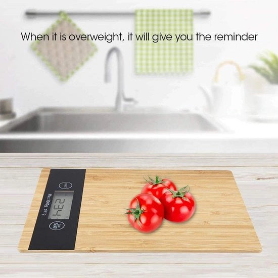 Bilancia da Cucina con Alta Precisione - Bilancia da Cucina Digitale - Piattaforma in Bambù - Facile da Pulire - Schermo LCD - Sicura e Salutare - Bilancia da Cucina Digitale

Modello: 
Specifica: 
Codice: