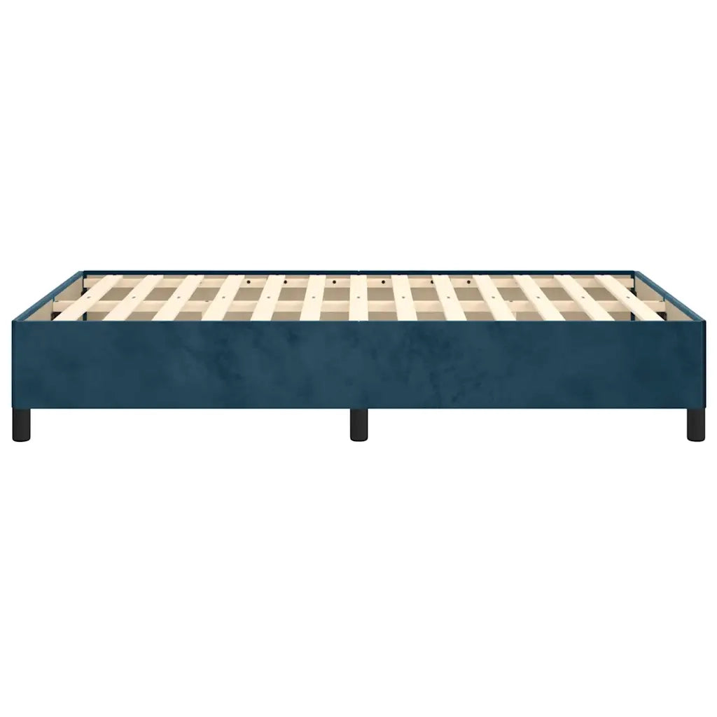 Giroletto senza Materasso Blu Scuro 120x200 cm in Velluto 347316