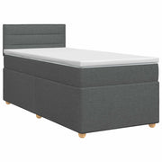 Letto box spring con materasso Grigio Scuro 90 x 200 cm Tessuto 3450861