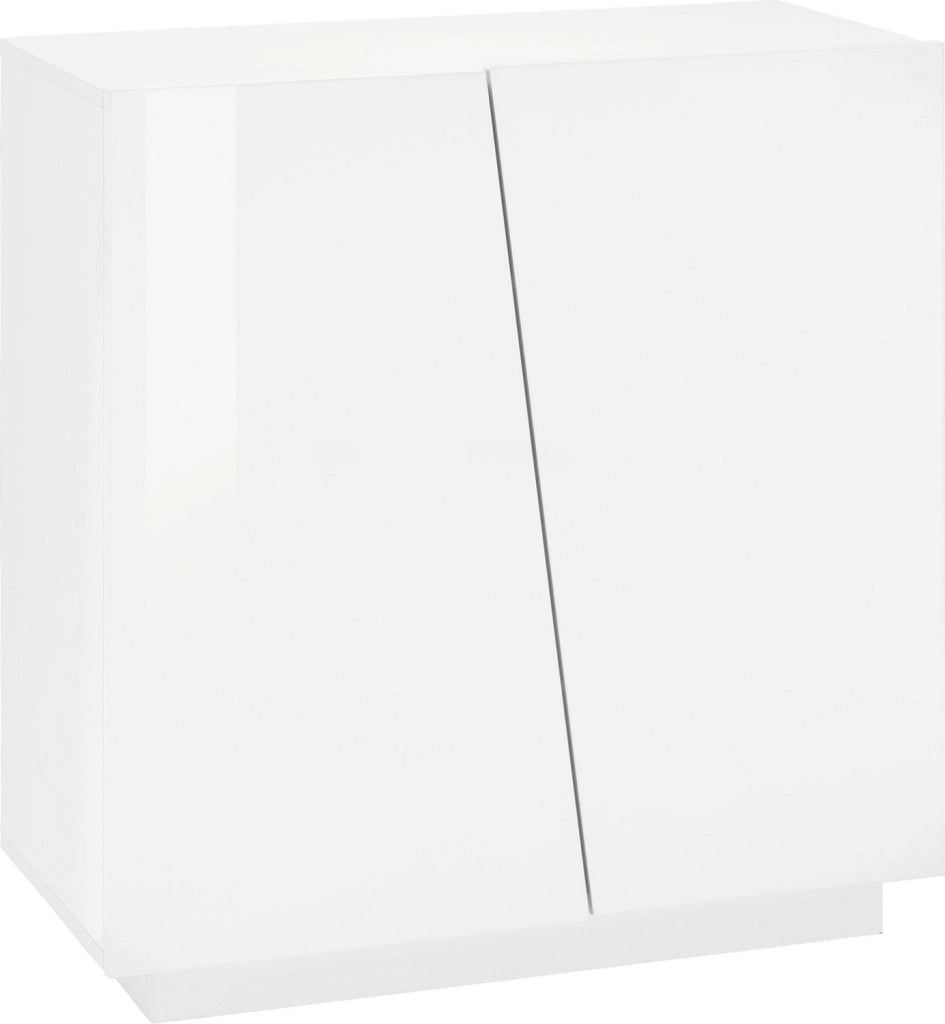Scarpiera 2 Ante Battenti 80,4x38x86 cm Vega Bianco Lucido