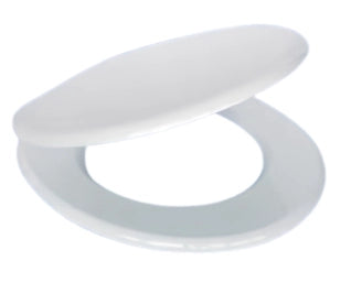 Sedile WC Universale in MDF Soft Close con Cerniere Regolabili in Metallo – Distanza Fori 108–200 mm