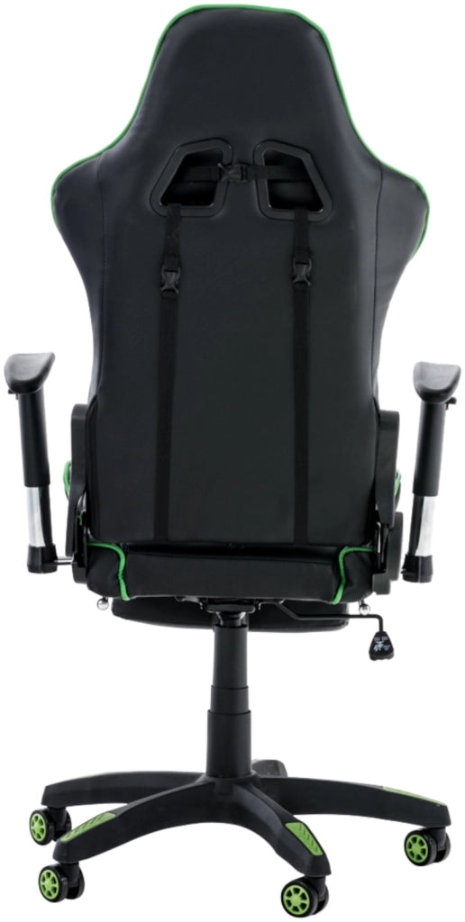 Sedia gaming ufficio Turbo Nero/verde,Finta pelle