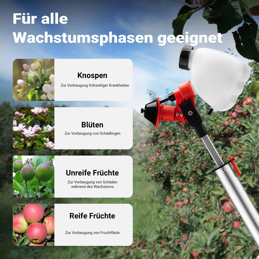 Spruzzatore da giardino a batteria ULVA+, irroratore 125 x 23 cm, con 3 ugelli 45-115 ml/min, irroratore per erbacce per giardini