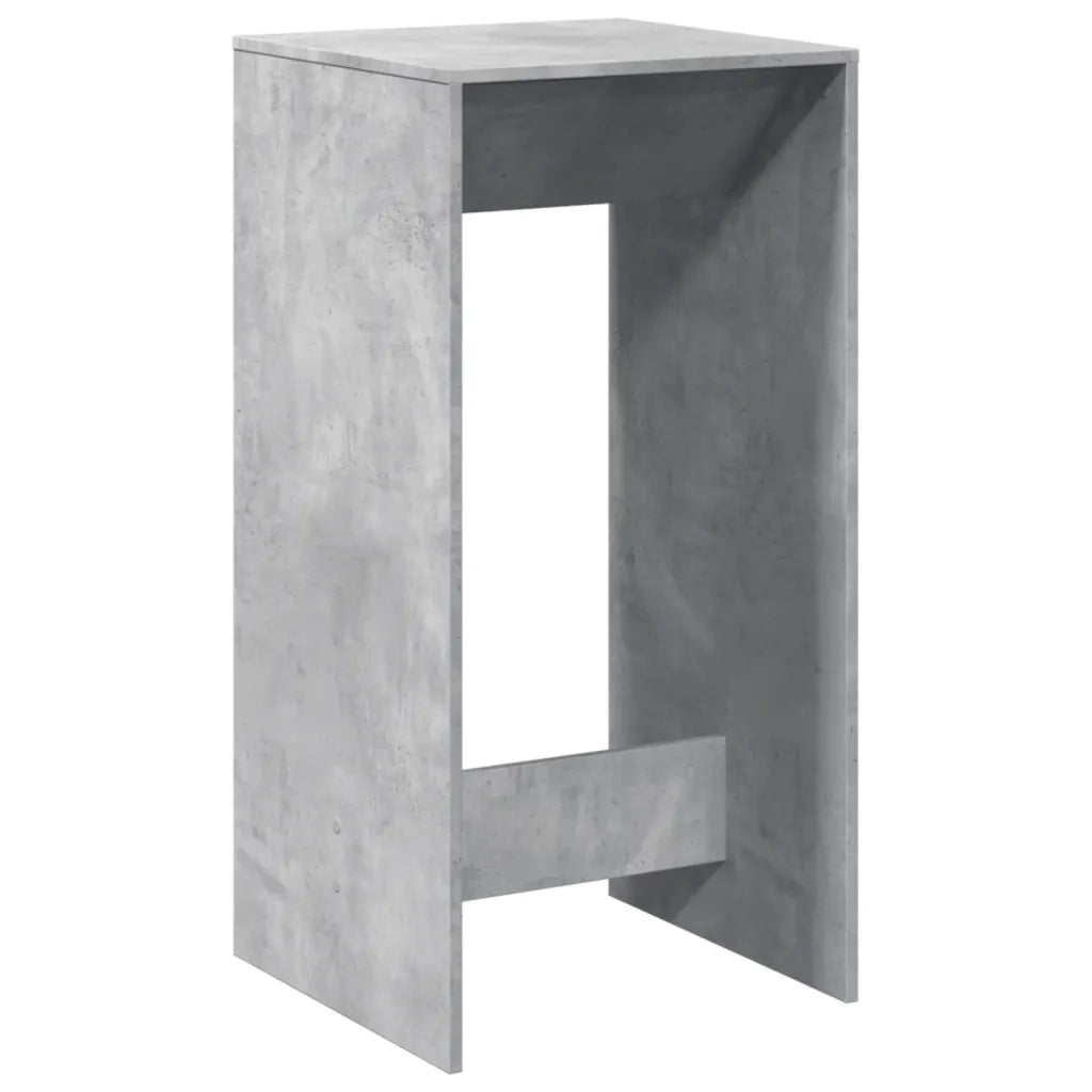 Tavolo da Bar Grigio Cemento 51x50x103,5cm in Legno Multistrato