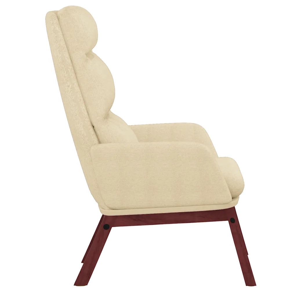 Sedia Relax Crema in Tessuto 341161