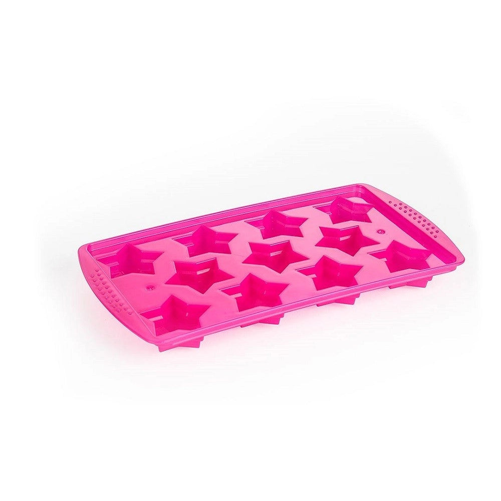 Trade Shop - Vaschetta Formaghiaccio Forma Di Stella Cubetti Ghiaccio Plastica Colorata 11583 -