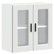 Pensile da Cucina | Mobile da Cucina con Porta in Vetro Porto Bianco