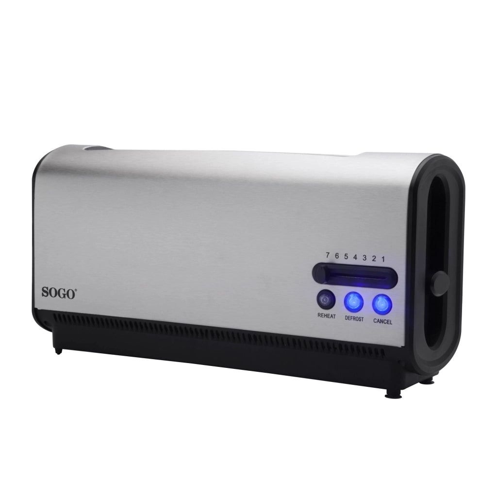 Tostapane elettrico con fessura lunga, 2 fette, controllo temperatura elettronico 7 livelli, 900W acciaio inox - SOGO