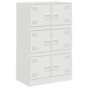 Credenza | Madia | Buffet da pranzo | Armadio da pranzo Bianca 67x39x107 cm in Acciaio