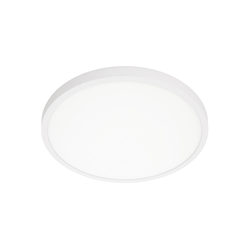 Plafoniera minimal bianca 40cm LED 30W 3000K Pelaro Italux