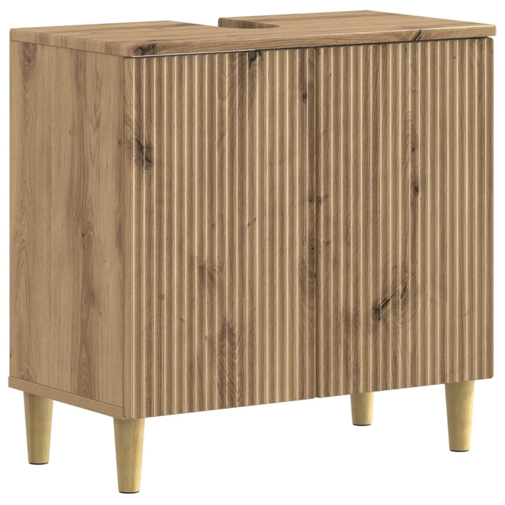 Armadio per Lavabo da Bagno ARNHEM Rovere Artigianale 896574