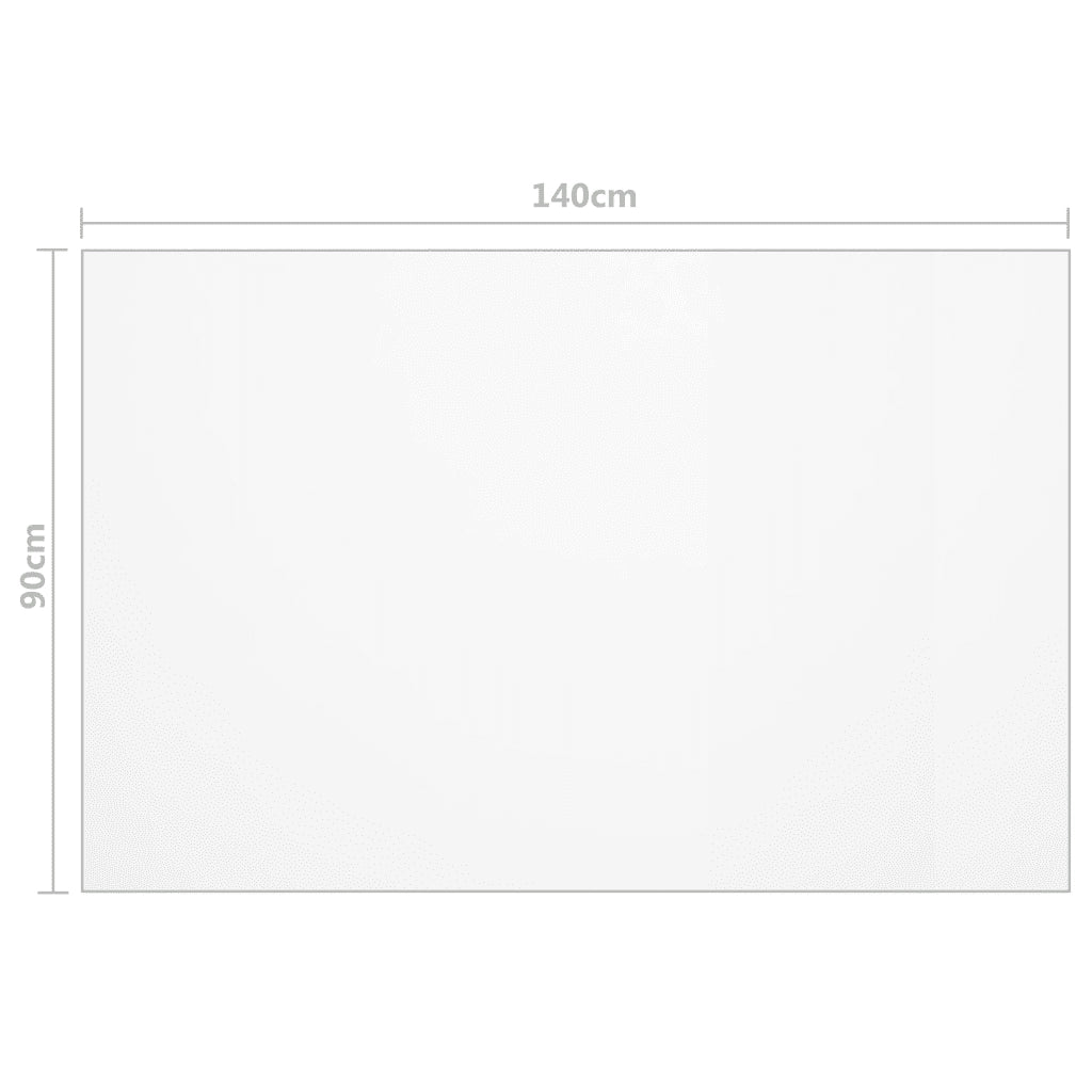 Protezione Tavolo Trasparente 140x90 cm 1,6 mm PVC 288265