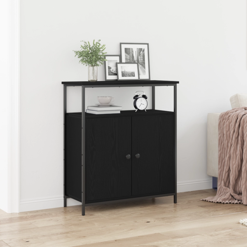 Mobile Black Oak 70x30x80 cm in Legno Ingegnerizzato